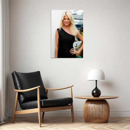 Victoria Silvstedt Blond Fashion Model Poster Wall Art Print Home Wall Decor