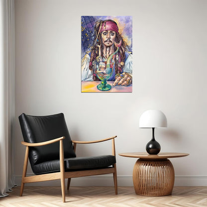 Pirates Of Carribean Movie Johnny Depp Poster Wall Art Print Home Wall Decor