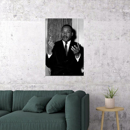 Martin Luther King Jr Civil Rights Movement Leader Poster Wall Art Print Home Wall Decor
