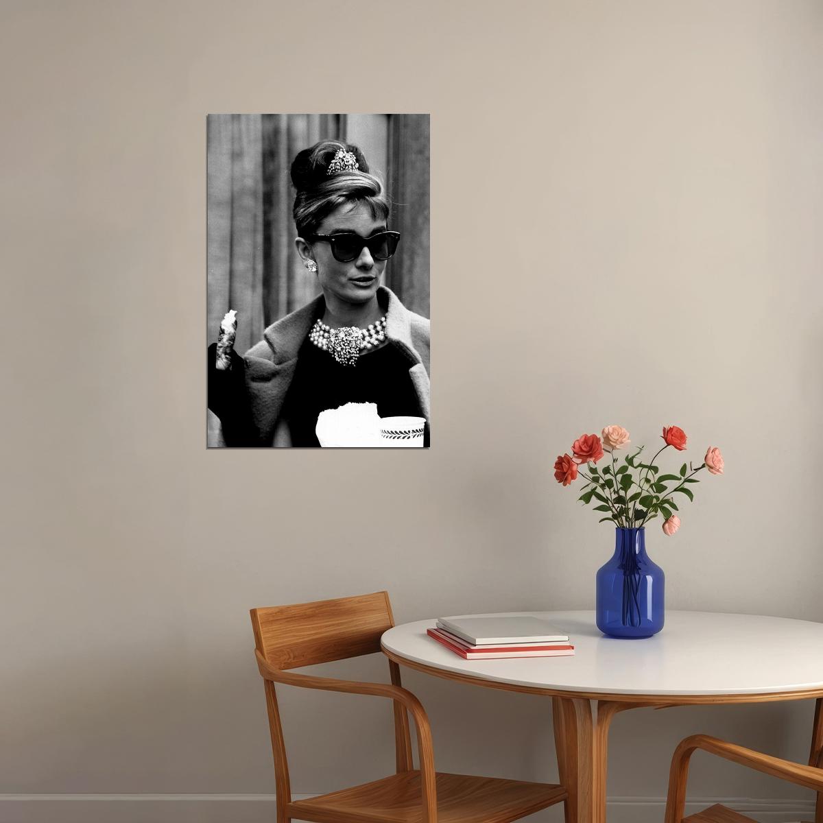 Breakfast At Tiffany's Movie Hepburn Comedy Drama Poster Wall Art Print Home Wall Decor