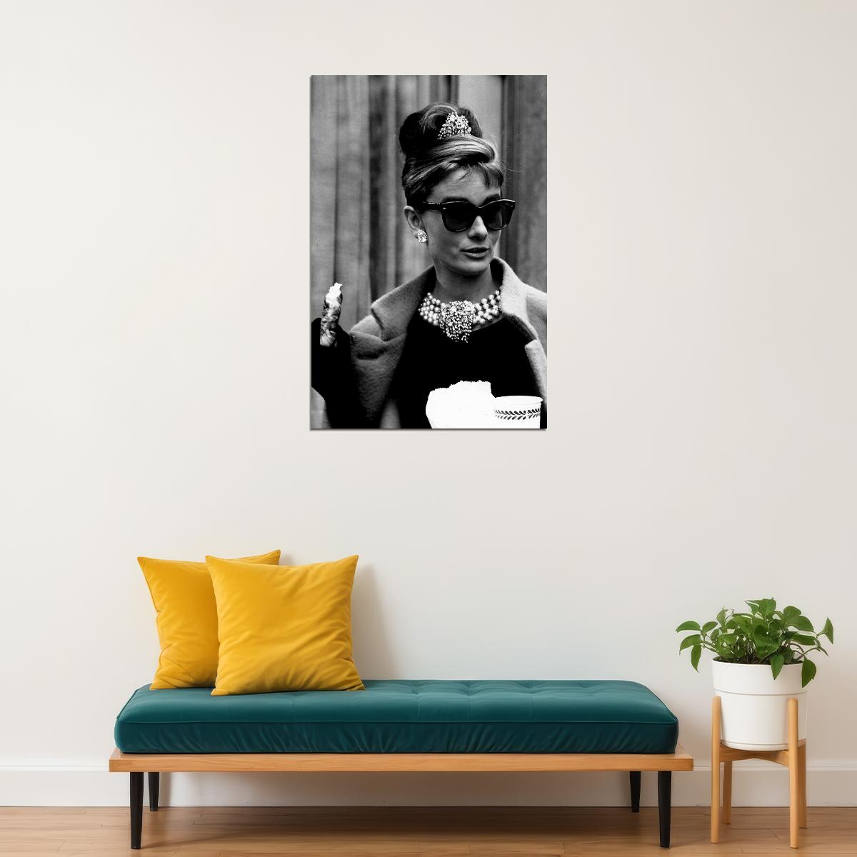 Breakfast At Tiffany's Movie Hepburn Comedy Drama Poster Wall Art Print Home Wall Decor
