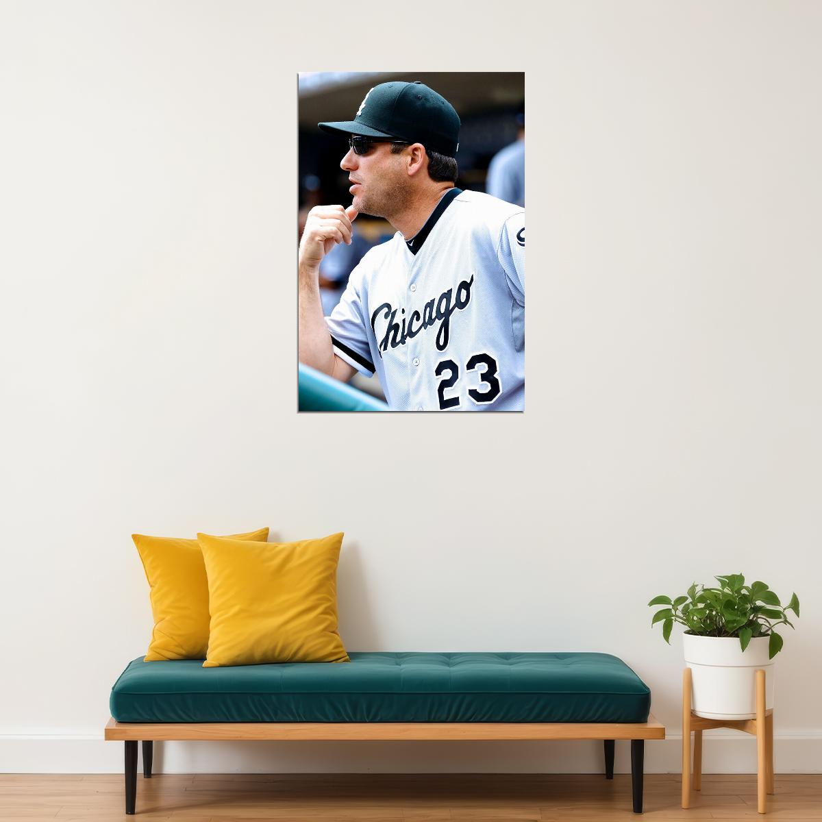 Basebal Robin Ventura Chicago Poster Wall Art Print Home Wall Decor