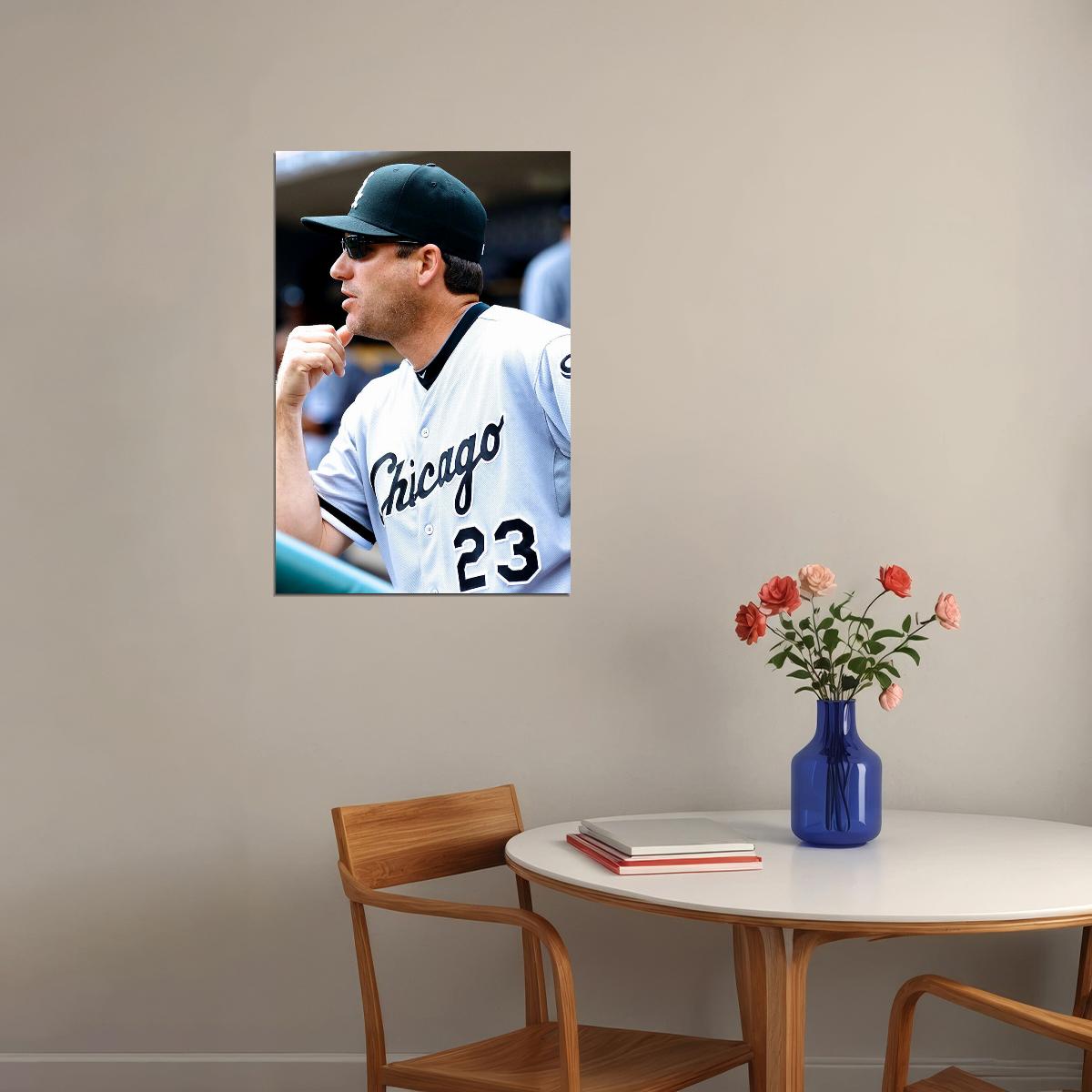 Basebal Robin Ventura Chicago Poster Wall Art Print Home Wall Decor