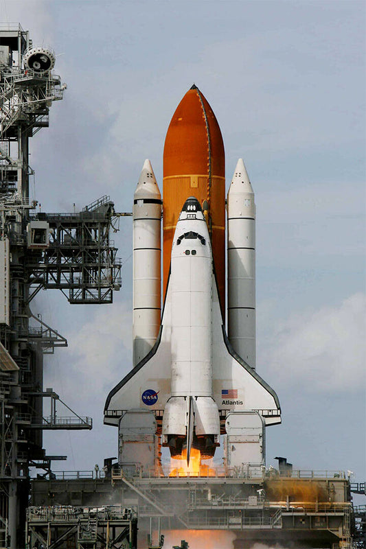 Space Shuttle Taking Science Excitement Poster Wall Art Print Home Wall Decor
