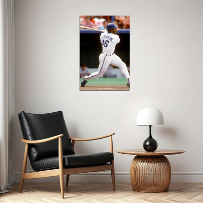Baseball Bo Jackson Kc Atlethe Sport Poster Wall Art Print Home Wall Decor