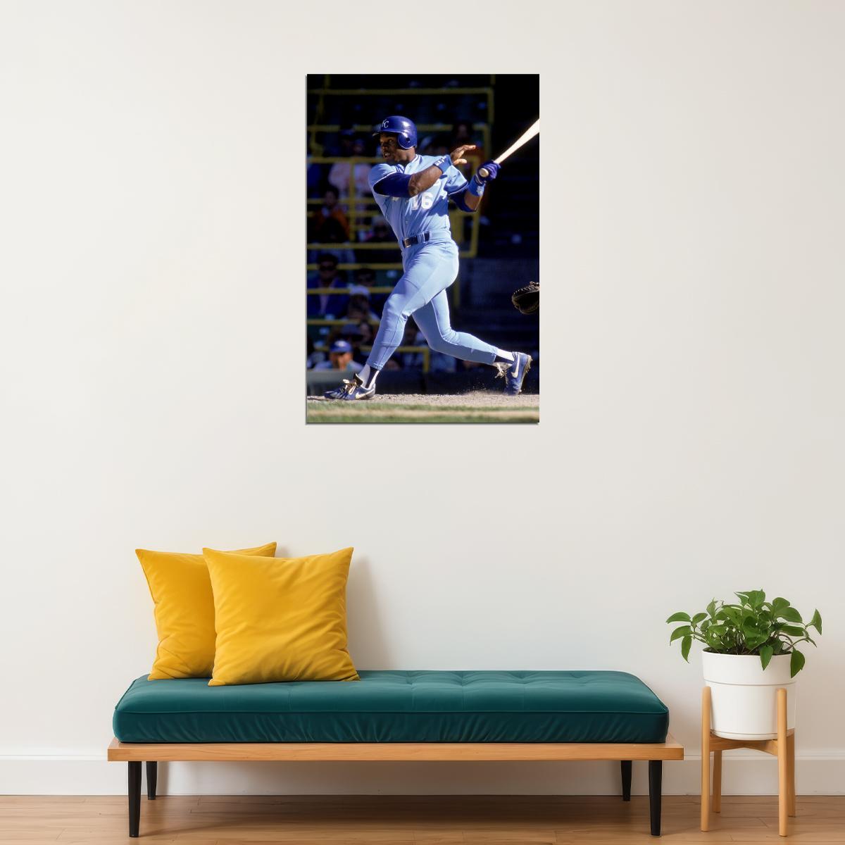 Baseball Bo Jackson Kc Sport Atlethe Poster Wall Art Print Home Wall Decor