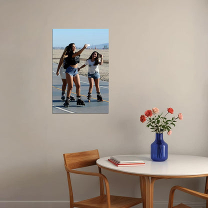 Rollerblade Bareass Sexy Females Poster Wall Art Print Home Wall Decor
