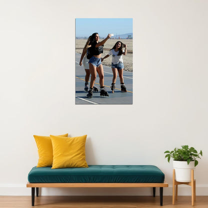 Rollerblade Bareass Sexy Females Poster Wall Art Print Home Wall Decor