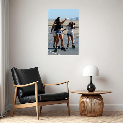 Rollerblade Bareass Sexy Females Poster Wall Art Print Home Wall Decor