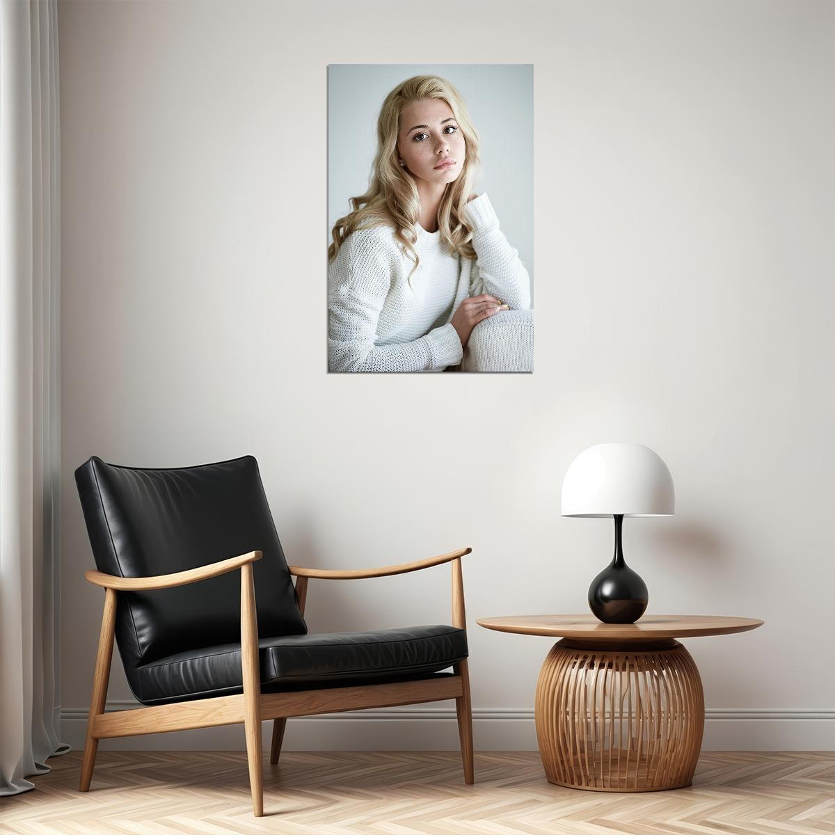 Blonde Sexy Woman Model Hot Poster Wall Art Print Home Wall Decor