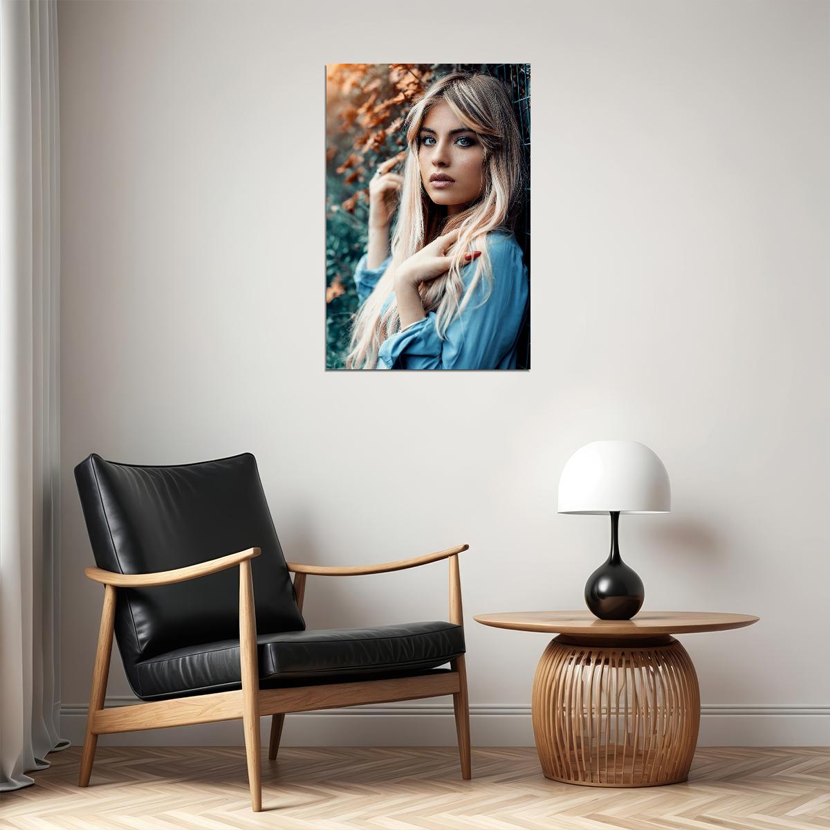 Blonde Sexy Female Model Hot Poster Wall Art Print Home Wall Decor