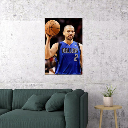 Jason Kidd Basketball Player Poster Wall Art Print Home Wall Decor