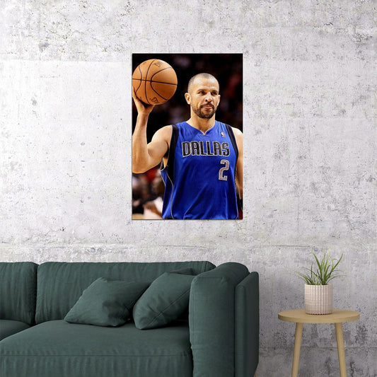 Jason Kidd Basketball Player Poster Wall Art Print Home Wall Decor