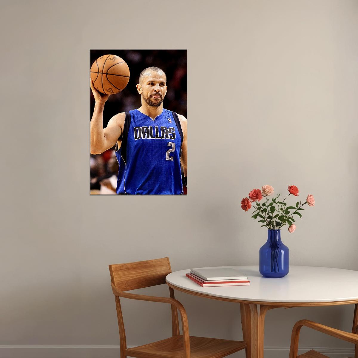 Jason Kidd Basketball Player Poster Wall Art Print Home Wall Decor