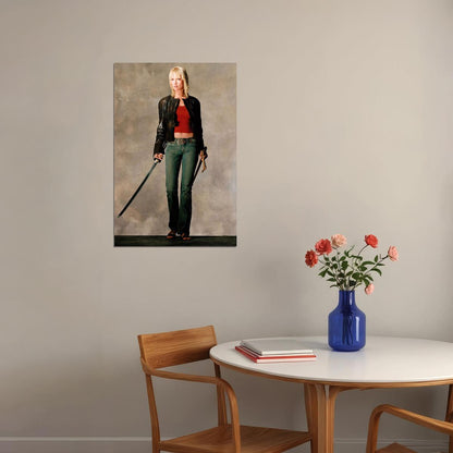 Uma Thurman Blood And Sword Poster Wall Art Print Home Wall Decor
