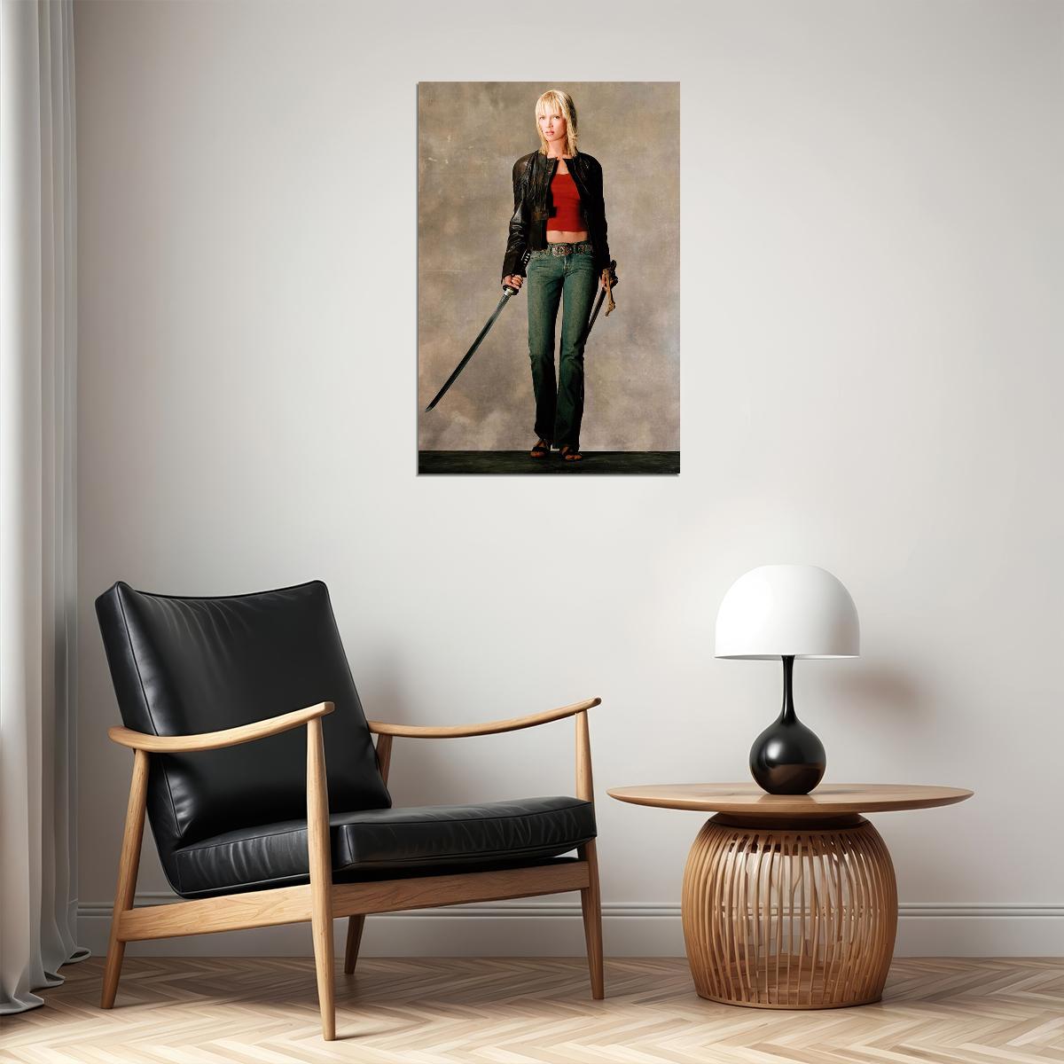 Uma Thurman Blood And Sword Poster Wall Art Print Home Wall Decor