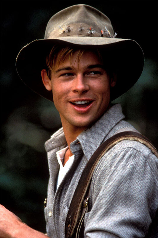 Brad Pitt Handsome Long Hair Poster Wall Art Print Home Wall Decor