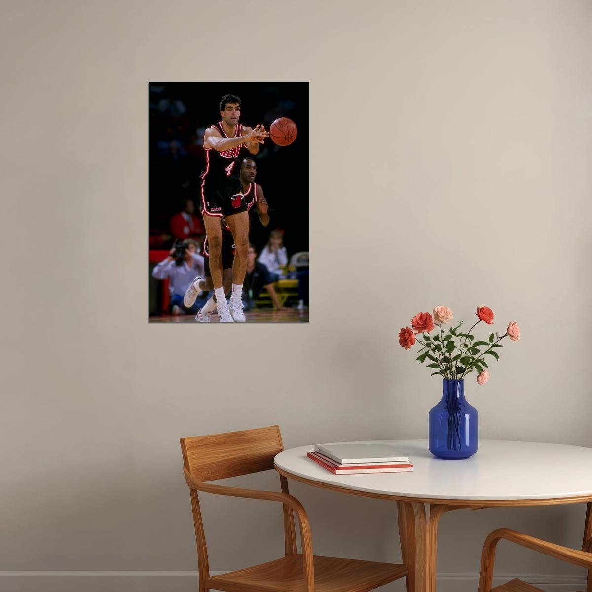 Rony Seikaly Old Basketball Player Poster Wall Art Print Home Wall Decor