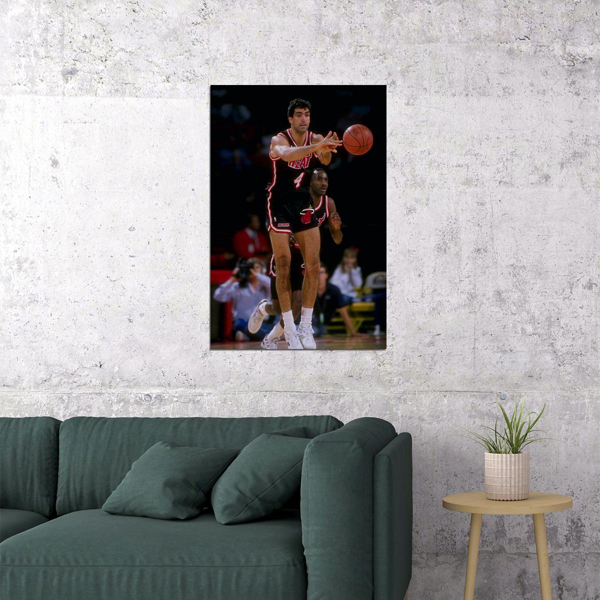 Rony Seikaly Old Basketball Player Poster Wall Art Print Home Wall Decor