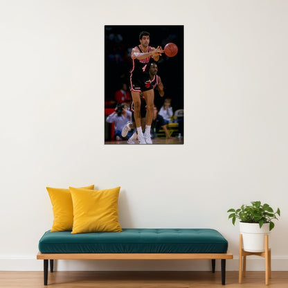 Rony Seikaly Old Basketball Player Poster Wall Art Print Home Wall Decor