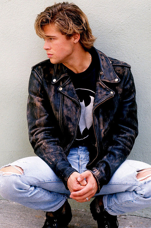 Brad Pitt Young Actor Handsome Poster Wall Art Print Home Wall Decor
