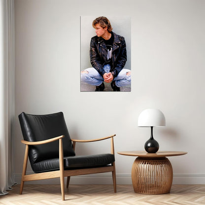Brad Pitt Young Actor Handsome Poster Wall Art Print Home Wall Decor