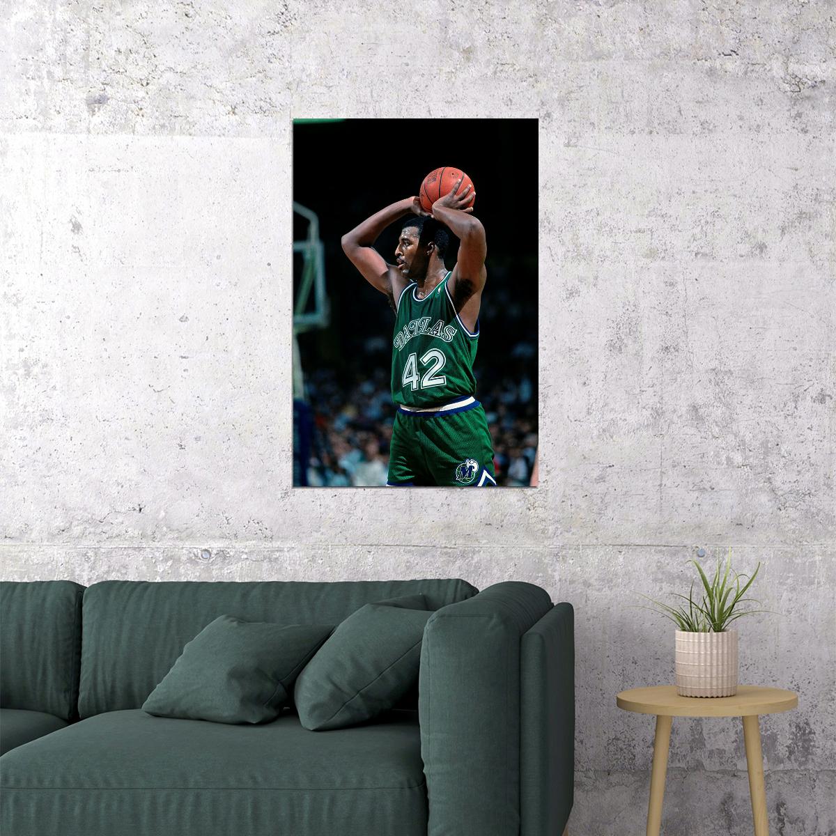 Roy Tarpley Old Basketball Player Poster Wall Art Print Home Wall Decor