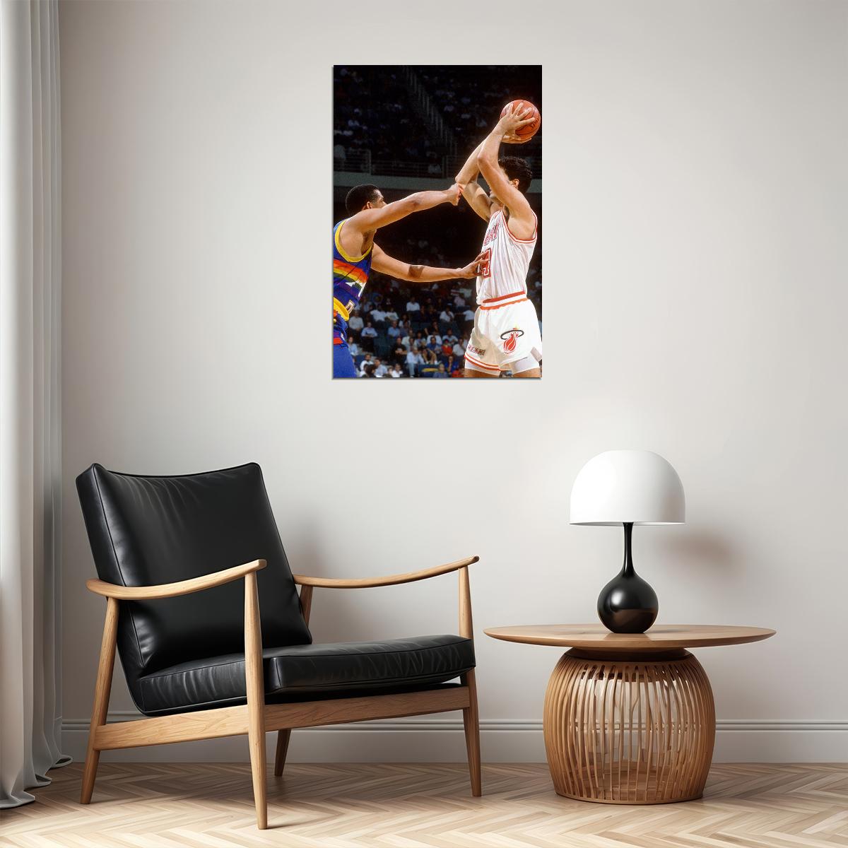 Rony Seikaly Basketball Player Poster Wall Art Print Home Wall Decor