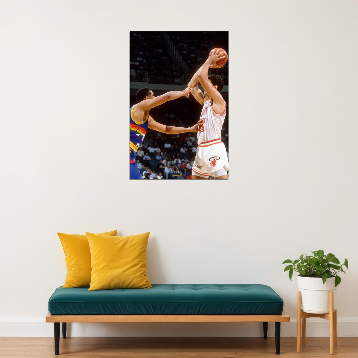Rony Seikaly Basketball Player Poster Wall Art Print Home Wall Decor