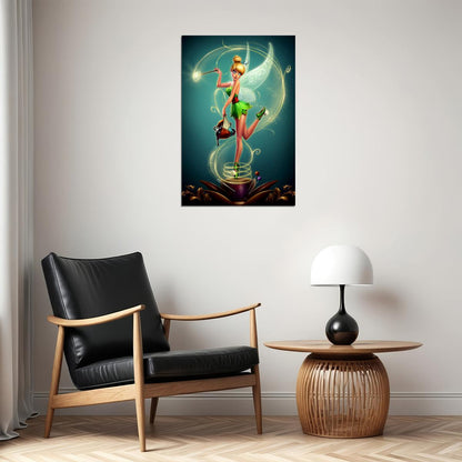 Tinki Tinkerbell Pixie Dust Animation Poster Wall Art Print Home Wall Decor