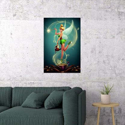 Tinki Tinkerbell Pixie Dust Animation Poster Wall Art Print Home Wall Decor