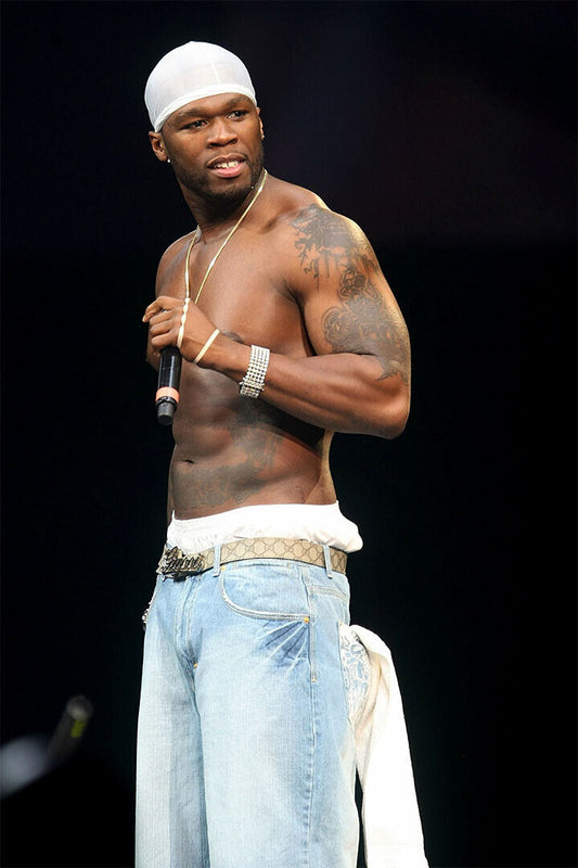50 Cent Hip Hop Rapper Musician Muscle Poster Wall Art Print Home Wall Decor