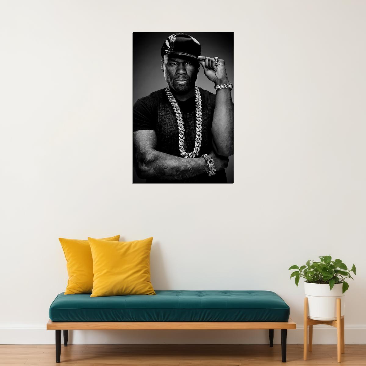 50 Cent Hip Hop Rap Musician Poster Wall Art Print Home Wall Decor