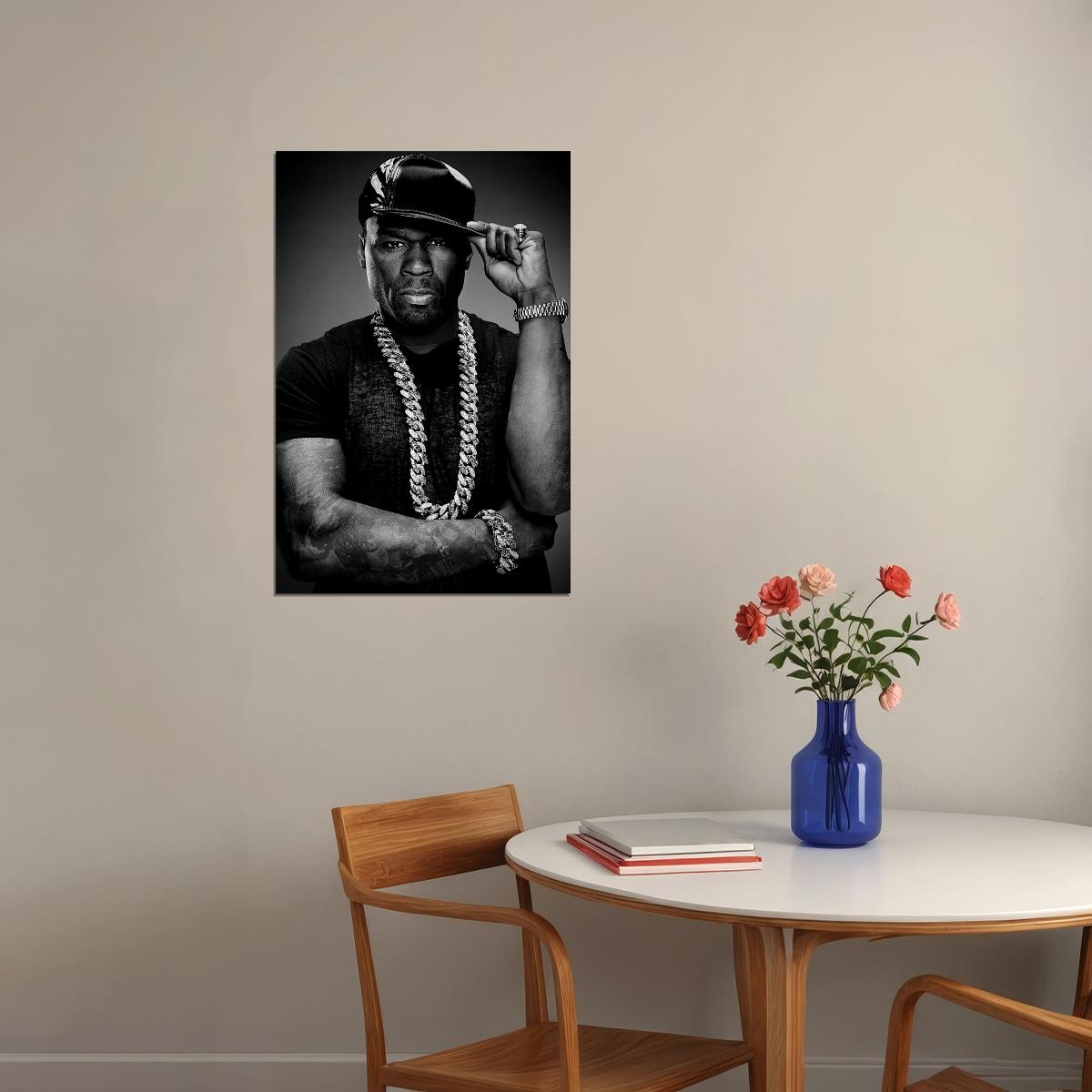 50 Cent Hip Hop Rap Musician Poster Wall Art Print Home Wall Decor
