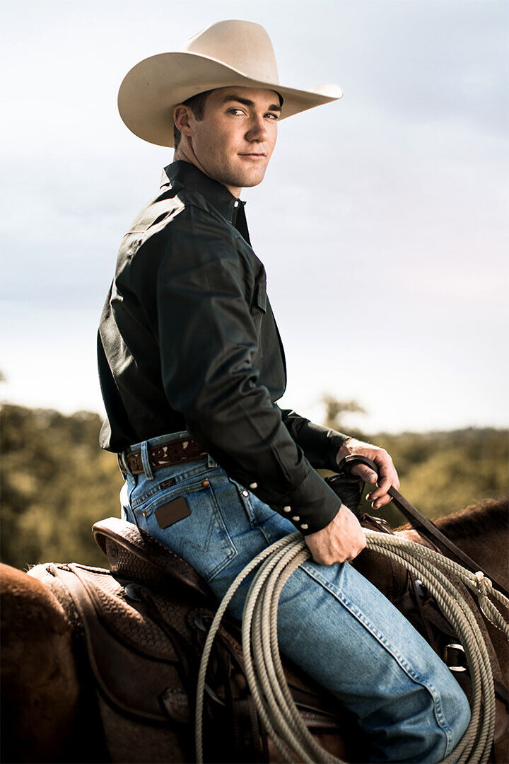 Cowboy With Horse Hot Male Model Poster Wall Art Print Home Wall Decor
