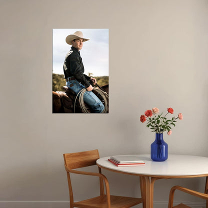 Cowboy With Horse Hot Male Model Poster Wall Art Print Home Wall Decor
