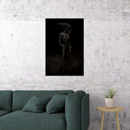 Science Fiction Space Creature Artwork Poster Wall Art Print Home Wall Decor