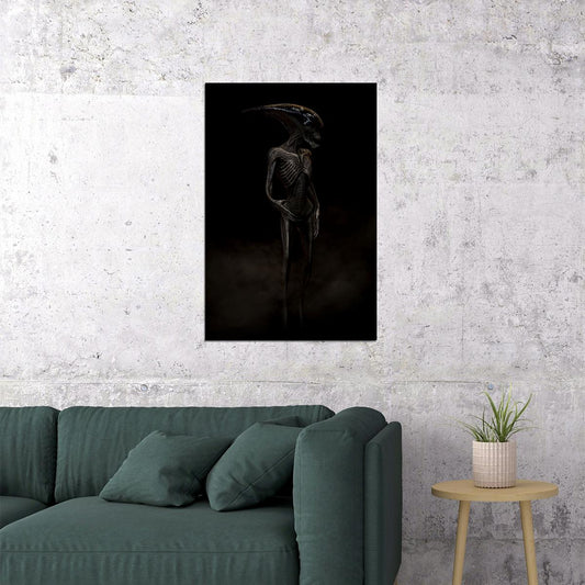Science Fiction Space Creature Artwork Poster Wall Art Print Home Wall Decor