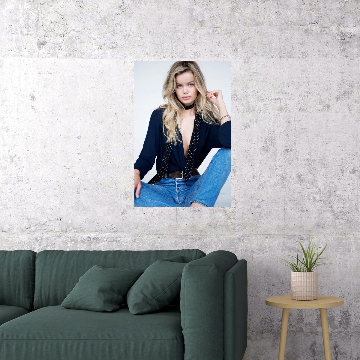 Frida Aasen Sexy Female Model Hot Poster Wall Art Print Home Wall Decor