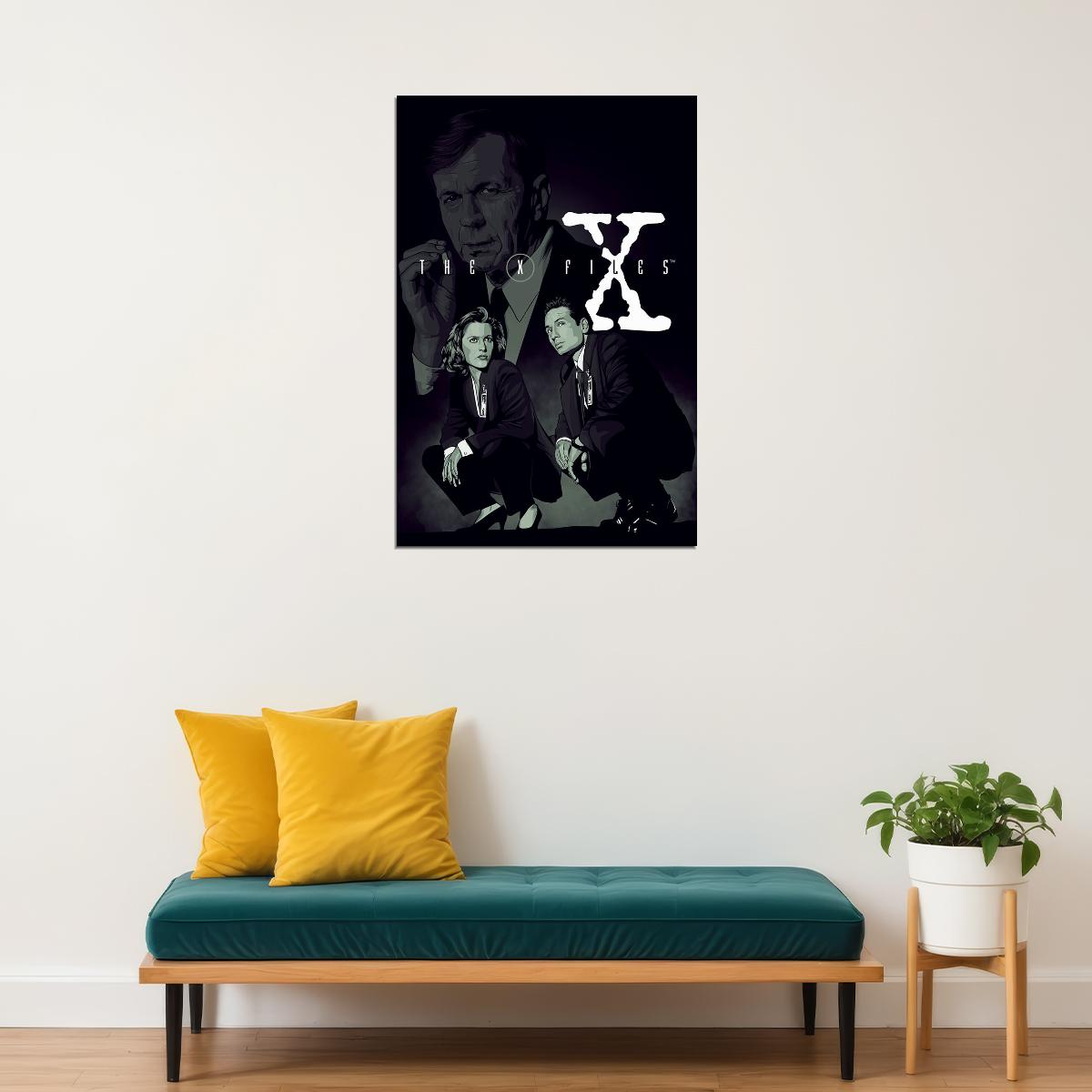X Files Tv Series Fantasy Sci Fi Action Poster Wall Art Print Home Wall Decor