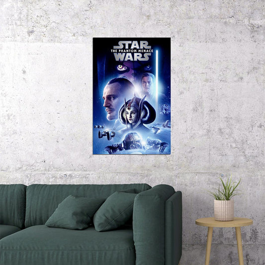 Star Wars Episode 1 Movie Sci Fi Action Poster Wall Art Print Home Wall Decor