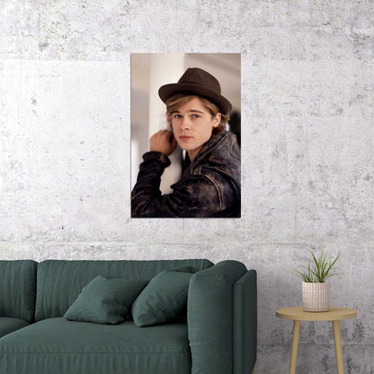 Brad Pitt Very Young Hot Actor Poster Wall Art Print Home Wall Decor