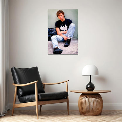 Brad Pitt Actor Handsome Very Young Poster Wall Art Print Home Wall Decor
