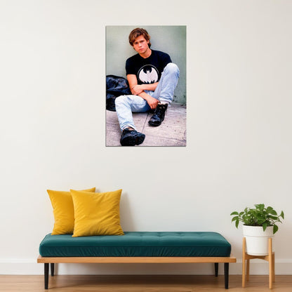 Brad Pitt Actor Handsome Very Young Poster Wall Art Print Home Wall Decor