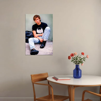 Brad Pitt Actor Handsome Very Young Poster Wall Art Print Home Wall Decor