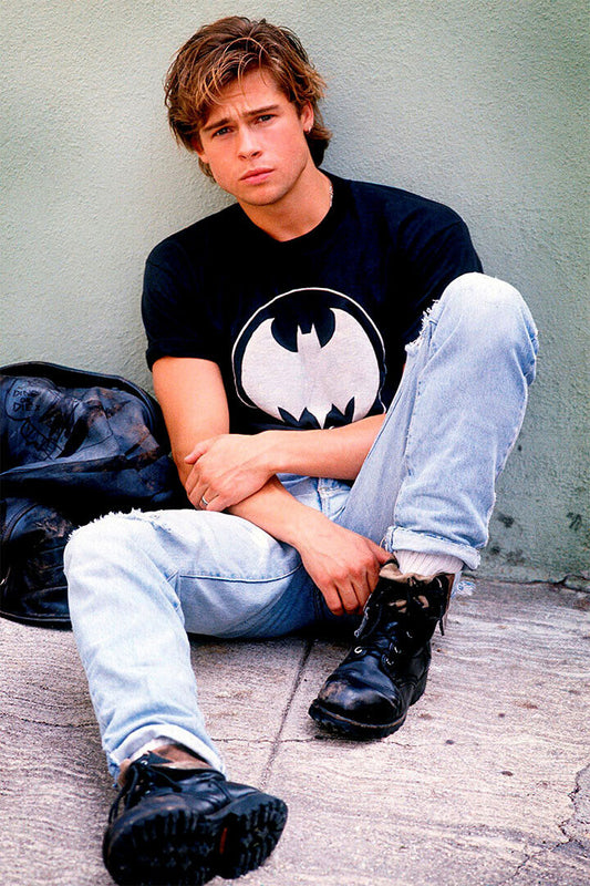 Brad Pitt Actor Handsome Very Young Poster Wall Art Print Home Wall Decor