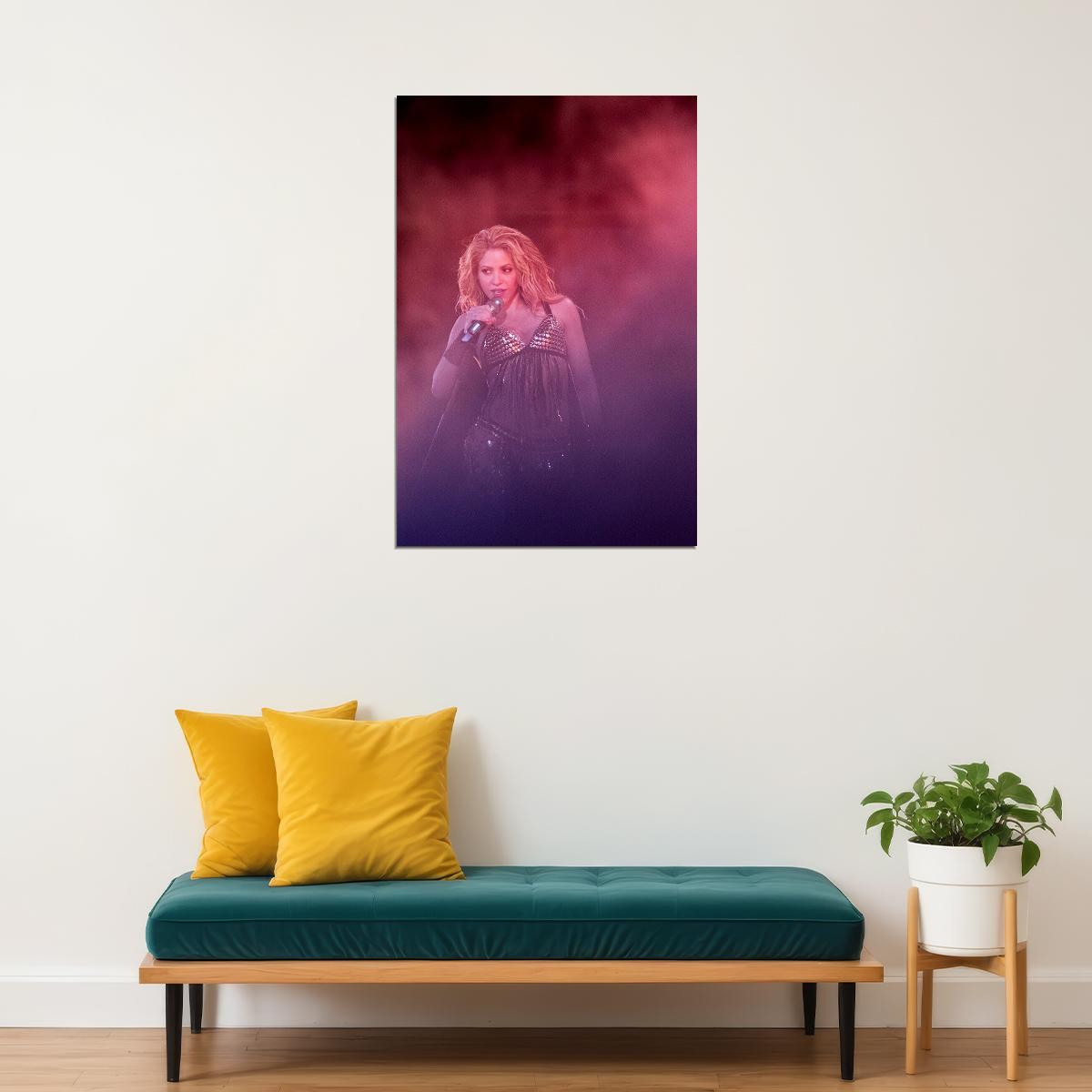 Shakira In Concert Sexy Singer Hot Poster Wall Art Print Home Wall Decor