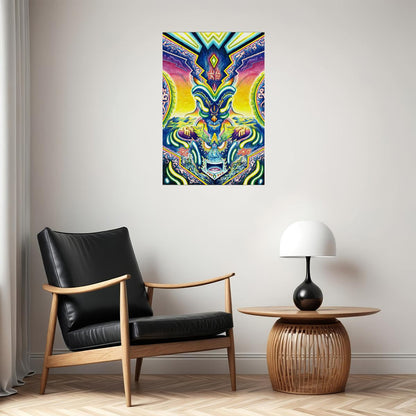Psychedelic Vivid Phase Space Colorful Poster Wall Art Print Home Wall Decor