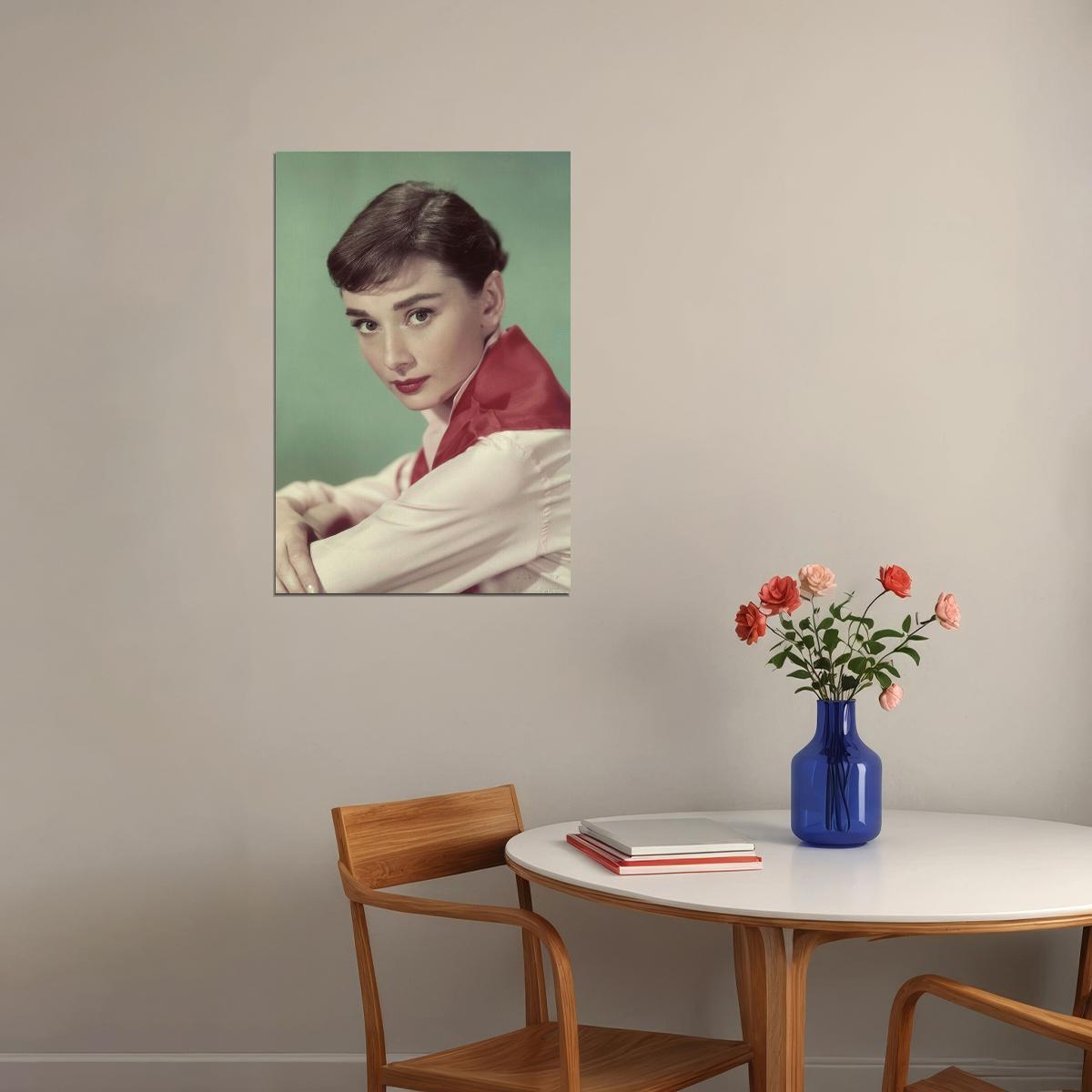 Audrey Hepburn Actress Cute Girl Poster Wall Art Print Home Wall Decor