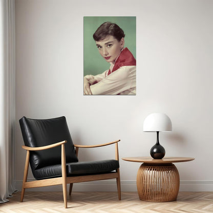 Audrey Hepburn Actress Cute Girl Poster Wall Art Print Home Wall Decor